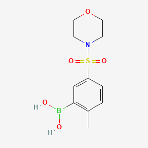 molecular formula C11H16BNO5S B1461373 (2-Methyl-5-(morpholinosulfonyl)phenyl)boronic acid CAS No. 871329-74-7