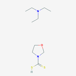 molecular formula C10H22N2OS2 B14613781 N,N-diethylethanamine;1,3-oxazolidine-3-carbodithioic acid CAS No. 58706-74-4