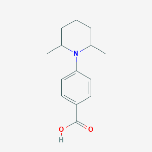 molecular formula C14H19NO2 B1461379 4-(2,6-Dimethylpiperidin-1-yl)benzoic acid CAS No. 1021234-93-4