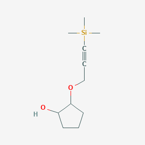 2-{[3-(Trimethylsilyl)prop-2-yn-1-yl]oxy}cyclopentan-1-ol