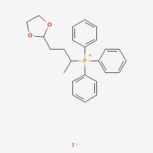 [4-(1,3-Dioxolan-2-yl)butan-2-yl](triphenyl)phosphanium iodide