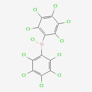 molecular formula C12Cl11Tl B14613830 Chloro[bis(pentachlorophenyl)]thallane CAS No. 58228-56-1