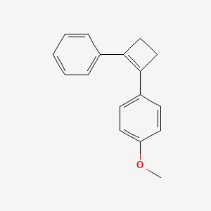 Benzene, 1-methoxy-4-(2-phenyl-1-cyclobuten-1-yl)-