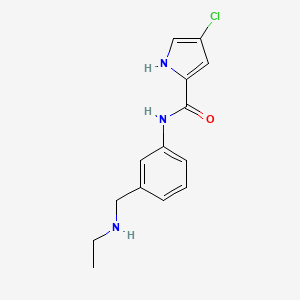 molecular formula C14H16ClN3O B1461385 4-chloro-N-{3-[(ethylamino)methyl]phenyl}-1H-pyrrole-2-carboxamide CAS No. 1153414-69-7