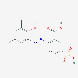 2-[2-(3,5-Dimethyl-6-oxocyclohexa-2,4-dien-1-ylidene)hydrazinyl]-5-sulfobenzoic acid