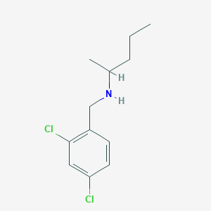 molecular formula C12H17Cl2N B1461386 [(2,4-Dichlorophenyl)methyl](pentan-2-yl)amine CAS No. 1040003-06-2