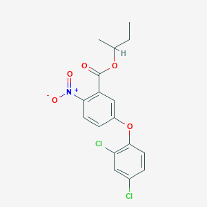 Butan-2-yl 5-(2,4-dichlorophenoxy)-2-nitrobenzoate