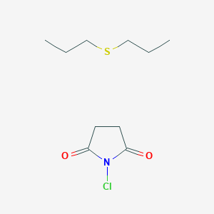 molecular formula C10H18ClNO2S B14613873 1-Chloropyrrolidine-2,5-dione;1-propylsulfanylpropane CAS No. 59741-19-4