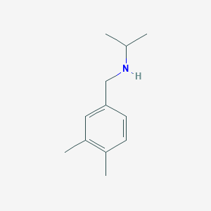 molecular formula C12H19N B1461388 [(3,4-Dimethylphenyl)methyl](propan-2-yl)amine CAS No. 1094317-31-3