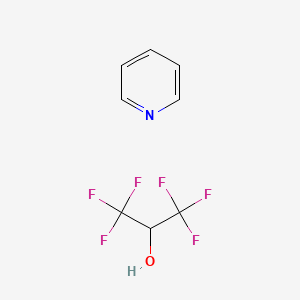 molecular formula C8H7F6NO B14613880 1,1,1,3,3,3-hexafluoropropan-2-ol;pyridine CAS No. 58228-38-9