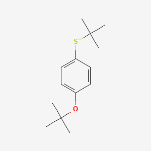 molecular formula C14H22OS B14613897 1-tert-Butoxy-4-(tert-butylsulfanyl)benzene CAS No. 60852-04-2