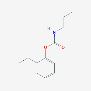 molecular formula C13H19NO2 B14613905 2-(Propan-2-yl)phenyl propylcarbamate CAS No. 60309-10-6