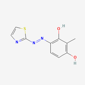 3-Hydroxy-2-methyl-4-[2-(1,3-thiazol-2-yl)hydrazinylidene]cyclohexa-2,5-dien-1-one