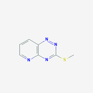 Pyrido[2,3-e]-1,2,4-triazine, 3-(methylthio)-