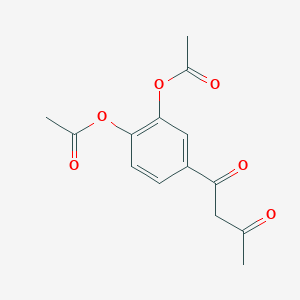 molecular formula C14H14O6 B1461397 2-(Acetyloxy)-4-(3-oxobutanoyl)phenyl acetate CAS No. 941040-57-9