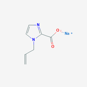 molecular formula C7H7N2NaO2 B1461398 sodium 1-(prop-2-en-1-yl)-1H-imidazole-2-carboxylate CAS No. 1172703-11-5
