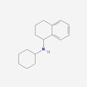 molecular formula C16H23N B1461399 N-cyclohexyl-1,2,3,4-tetrahydronaphthalen-1-amine CAS No. 1042513-94-9