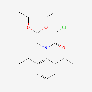 molecular formula C18H28ClNO3 B14614014 2-Chloro-N-(2,2-diethoxyethyl)-N-(2,6-diethylphenyl)acetamide CAS No. 60710-56-7