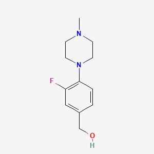 molecular formula C12H17FN2O B1461403 (3-Fluoro-4-(4-methylpiperazin-1-yl)phenyl)methanol CAS No. 1152513-19-3