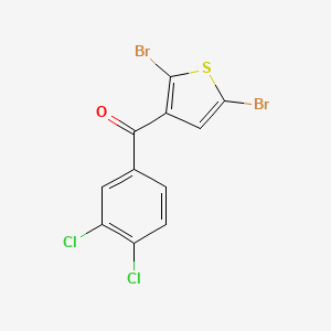 (2,5-Dibromothiophen-3-yl)(3,4-dichlorophenyl)methanone