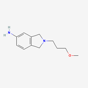 molecular formula C12H18N2O B1461405 2-(3-methoxypropyl)-2,3-dihydro-1H-isoindol-5-amine CAS No. 1094699-77-0