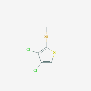 molecular formula C7H10Cl2SSi B14614052 (3,4-Dichlorothiophen-2-yl)(trimethyl)silane CAS No. 60111-67-3