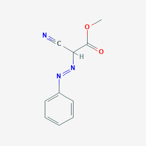 molecular formula C10H9N3O2 B14614070 Methyl cyano[(E)-phenyldiazenyl]acetate CAS No. 60179-60-4