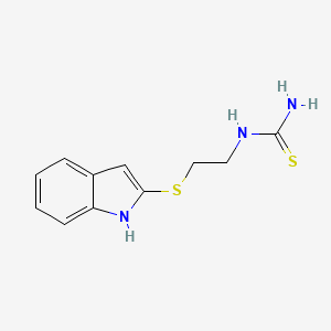 N-{2-[(1H-Indol-2-yl)sulfanyl]ethyl}thiourea