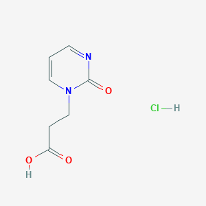 3-(2-Oxo-1,2-dihydropyrimidin-1-yl)propanoic acid hydrochloride