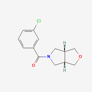 (3-Chlorophenyl)[(3aR,6aS)-tetrahydro-1H-furo[3,4-c]pyrrol-5(3H)-yl]methanone