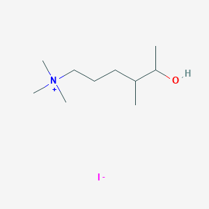 molecular formula C10H24INO B14614090 5-Hydroxy-N,N,N,4-tetramethylhexan-1-aminium iodide CAS No. 58944-14-2