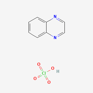 molecular formula C8H7ClN2O4 B14614096 Perchloric acid--quinoxaline (1/1) CAS No. 58114-41-3