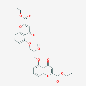molecular formula C27H24O11 B146141 色甘酸二乙酯 CAS No. 16150-45-1