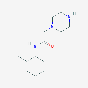 molecular formula C13H25N3O B1461410 N-(2-methylcyclohexyl)-2-(piperazin-1-yl)acetamide CAS No. 79379-27-4