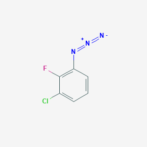 molecular formula C6H3ClFN3 B1461411 1-叠氮-3-氯-2-氟苯 CAS No. 1152597-56-2