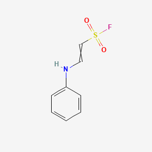 molecular formula C8H8FNO2S B14614129 2-Anilinoethene-1-sulfonyl fluoride CAS No. 60538-08-1