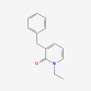 2(1H)-Pyridinone, 1-ethyl-3-(phenylmethyl)-