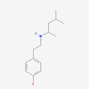 molecular formula C14H22FN B1461416 [2-(4-Fluorophenyl)ethyl](4-methylpentan-2-yl)amine CAS No. 1021009-99-3