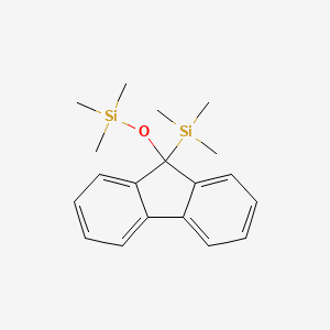 Trimethyl{[9-(trimethylsilyl)-9H-fluoren-9-yl]oxy}silane