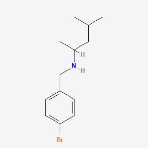 molecular formula C13H20BrN B1461418 [(4-Bromophenyl)methyl](4-methylpentan-2-yl)amine CAS No. 1096305-85-9