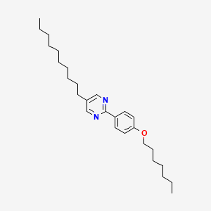 molecular formula C27H42N2O B14614186 5-Decyl-2-[4-(heptyloxy)-phenyl]-pyrimidine CAS No. 57202-61-6