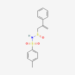 4-Methyl-N-(2-phenylprop-2-ene-1-sulfinyl)benzene-1-sulfonamide