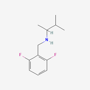 molecular formula C12H17F2N B1461422 [(2,6-Difluorophenyl)methyl](3-methylbutan-2-yl)amine CAS No. 1040309-28-1
