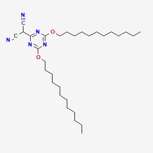 [4,6-Bis(dodecyloxy)-1,3,5-triazin-2-yl]propanedinitrile