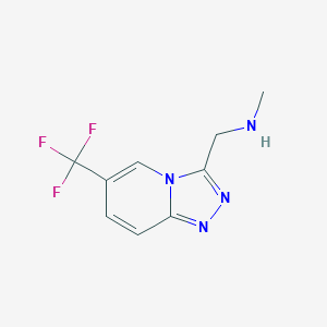 N-methyl-1-(6-(trifluoromethyl)-[1,2,4]triazolo[4,3-a]pyridin-3-yl)methanamine