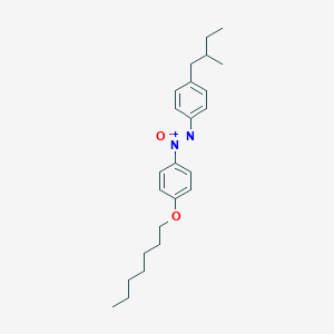 molecular formula C24H34N2O2 B14614267 1-(Heptyloxy)-4-{(Z)-[4-(2-methylbutyl)phenyl]-NNO-azoxy}benzene CAS No. 60692-69-5