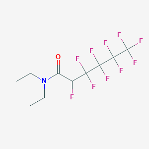 molecular formula C10H11F10NO B14614281 N,N-Diethyl-2,3,3,4,4,5,5,6,6,6-decafluorohexanamide CAS No. 60895-98-9