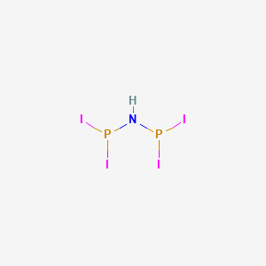 molecular formula HI4NP2 B14614308 Imidodiphosphorous tetraiodide CAS No. 58188-57-1