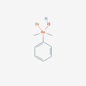 Bromo(dimethyl)phenyl-lambda~5~-arsanol