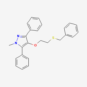 4-[2-(Benzylsulfanyl)ethoxy]-1-methyl-3,5-diphenyl-1H-pyrazole